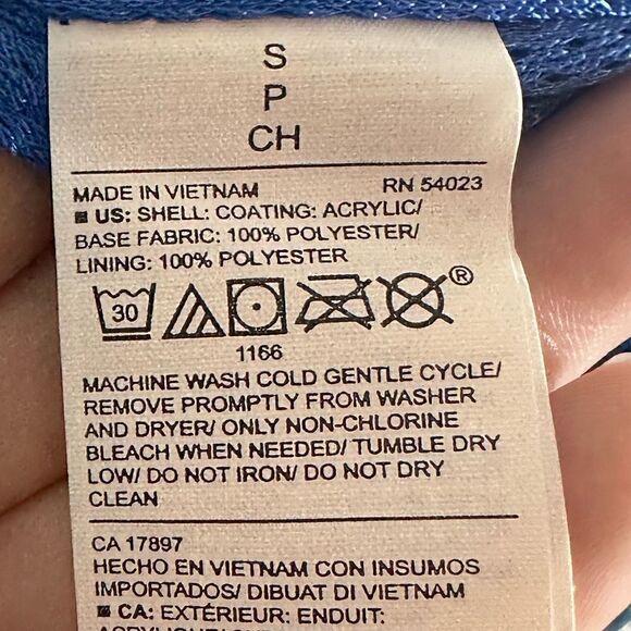 NWT GO-H20 Old Navy Color-Block Windbreaker Jacket Size Small S 📦 - Picture 10 of 12